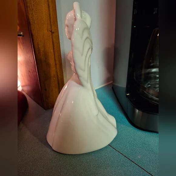 Frankoma Pottery Angel holding Bird #152 - 8 1/2 inches Vintage USA - Picture 3 of 8